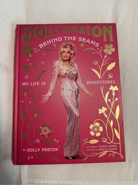 Dolly Parton "Behind the Seams" Hardcover Book - Pink & Gold
